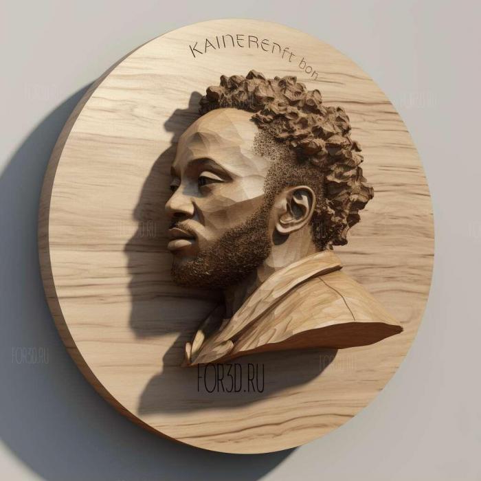 Kendrick Lamar 1 stl model for CNC